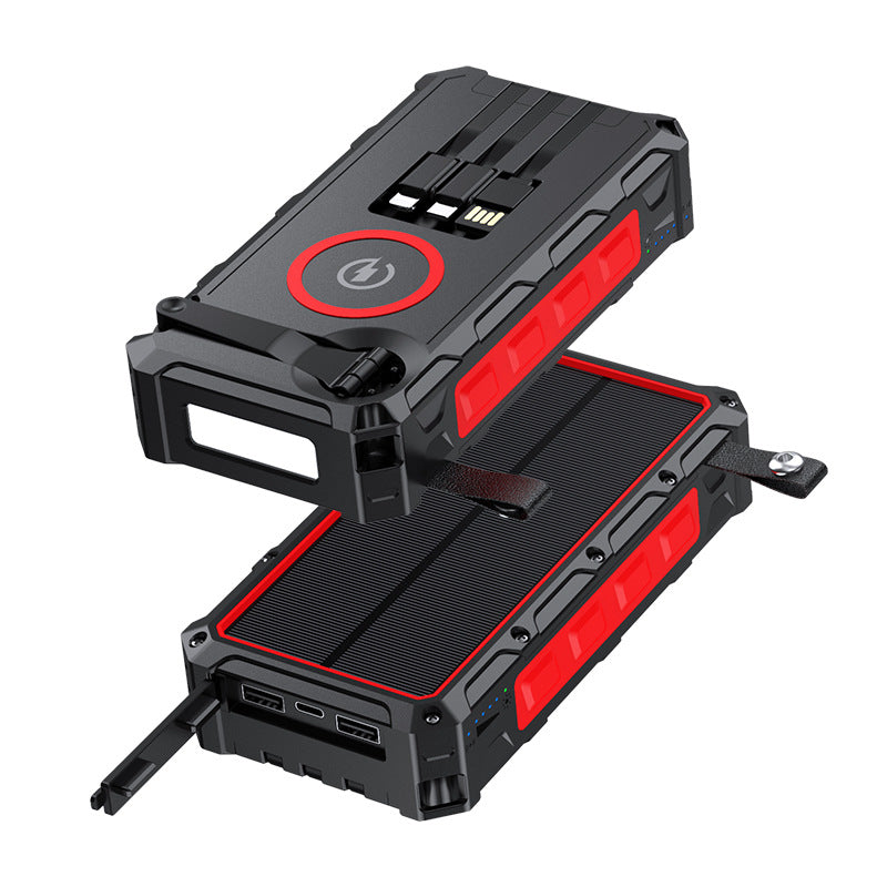 High Capacity Emergency Solar And Hand Crank Power Bank
