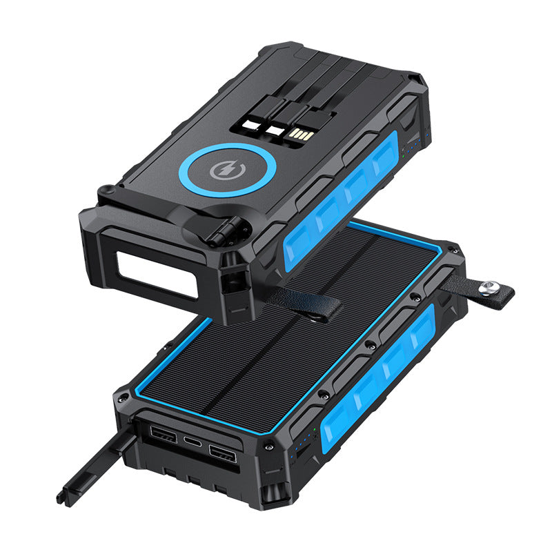 High Capacity Emergency Solar And Hand Crank Power Bank